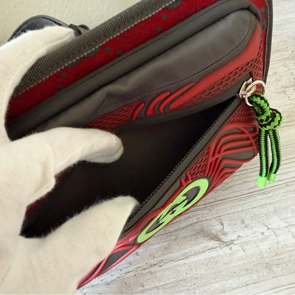 New Gucci Jersey GG Allov Pan Sport Belt bag, Red grey, size 100 - Picture 5 of 12